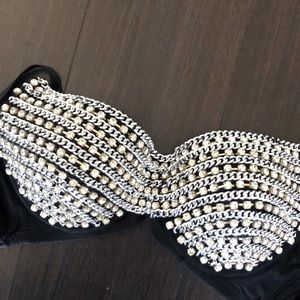 Rhinestone bra